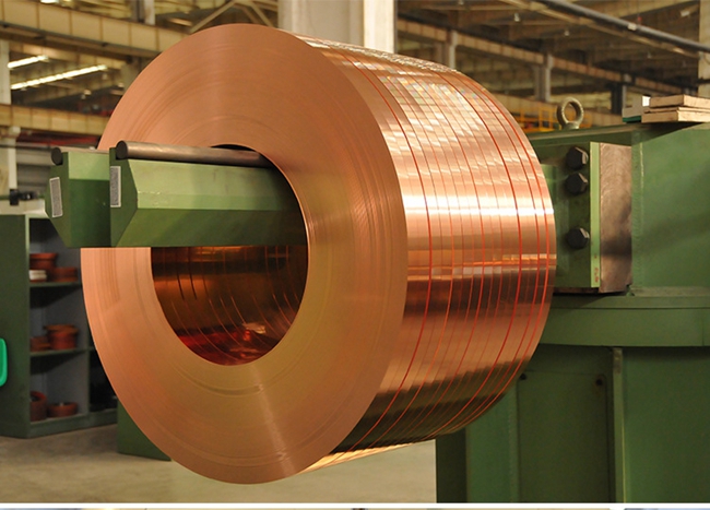 Red copper strip